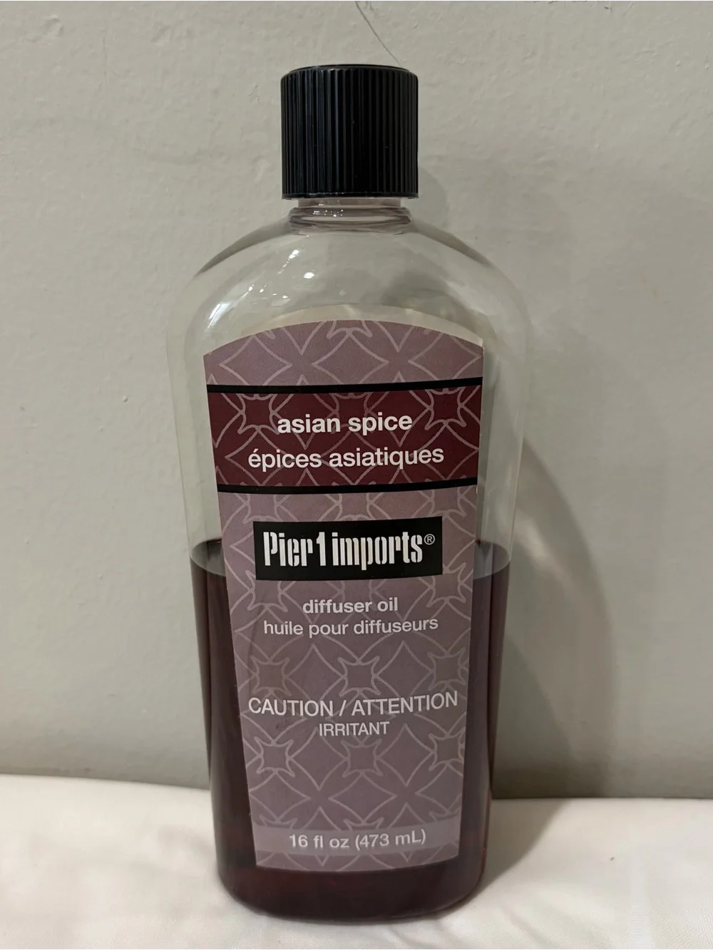 Pier 1 Imports ASIAN SPICE Reed Diffuser Oil Refill 16oz Discontinued 1/2 full